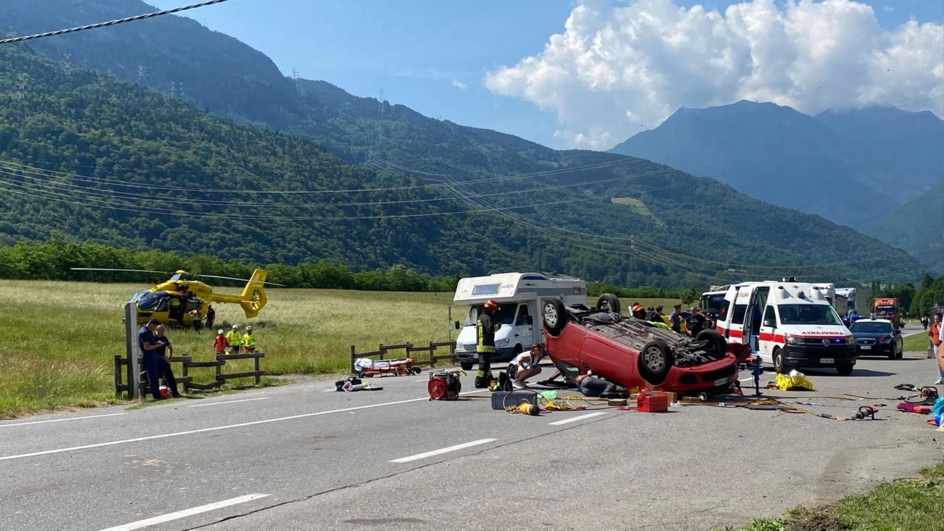 Grave incidente stradale tra Malonno e Sonico